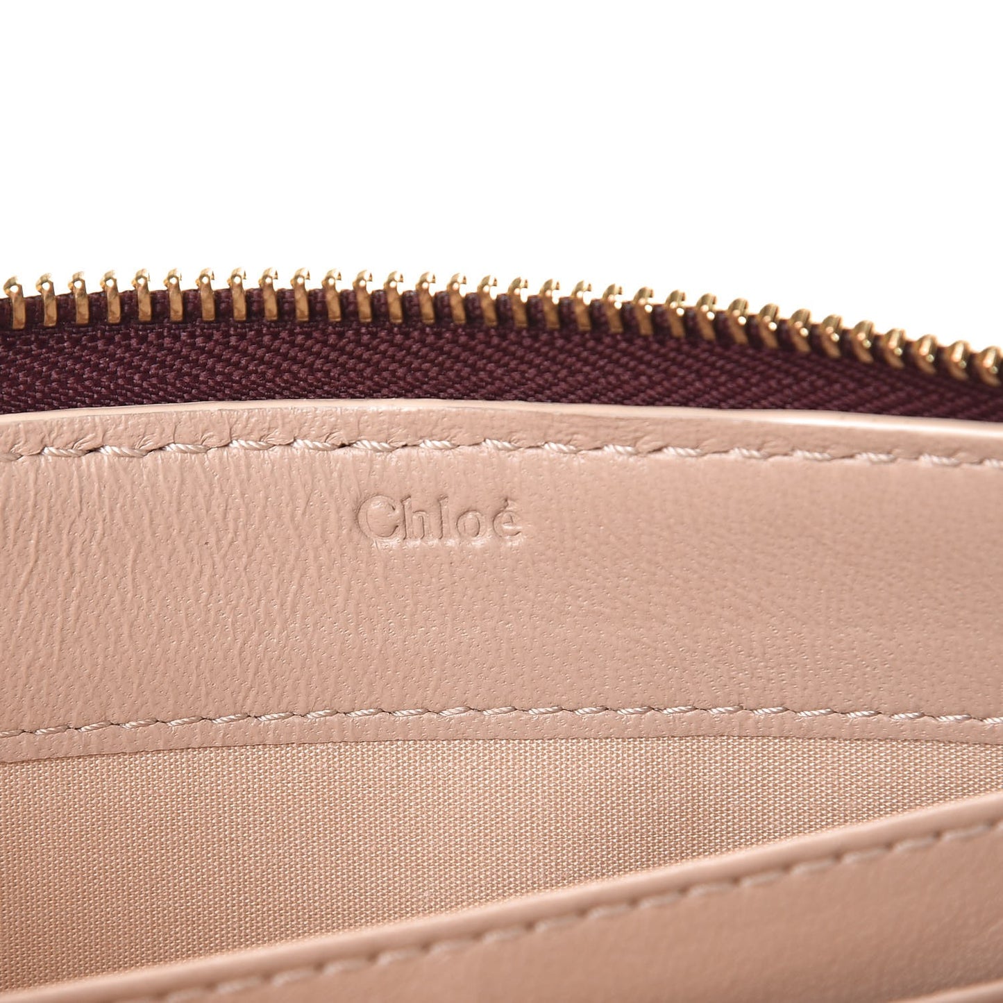 Grained Calfskin Marcie Long Zip Around Wallet Dark Velvet