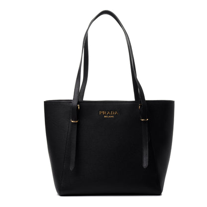 Prada Vitello Daino Tote Black 1 of 4
