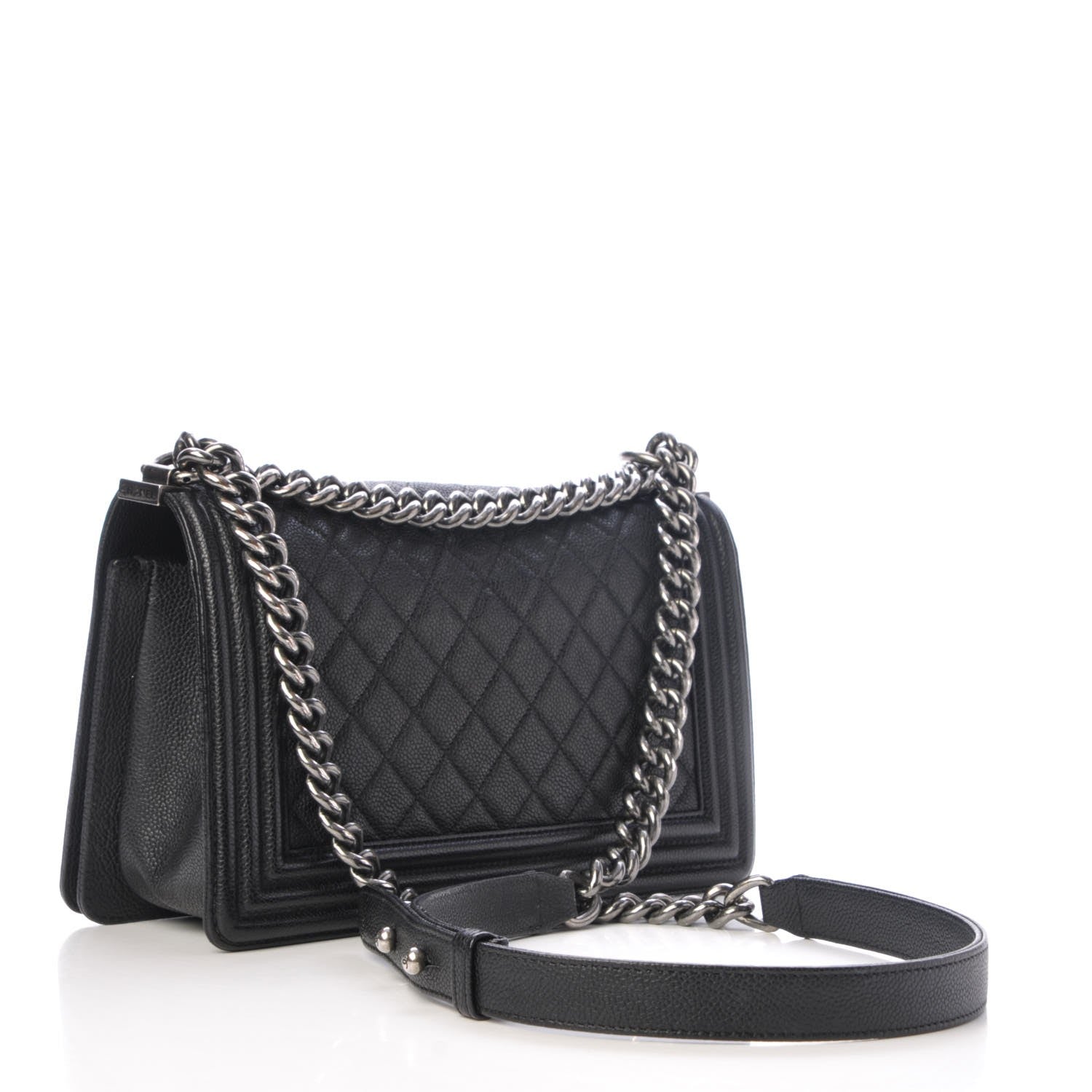 Chanel Caviar Quilted Medium Boy Flap Black 3 of 10