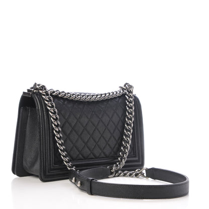 Chanel Caviar Quilted Medium Boy Flap Black 3 of 10