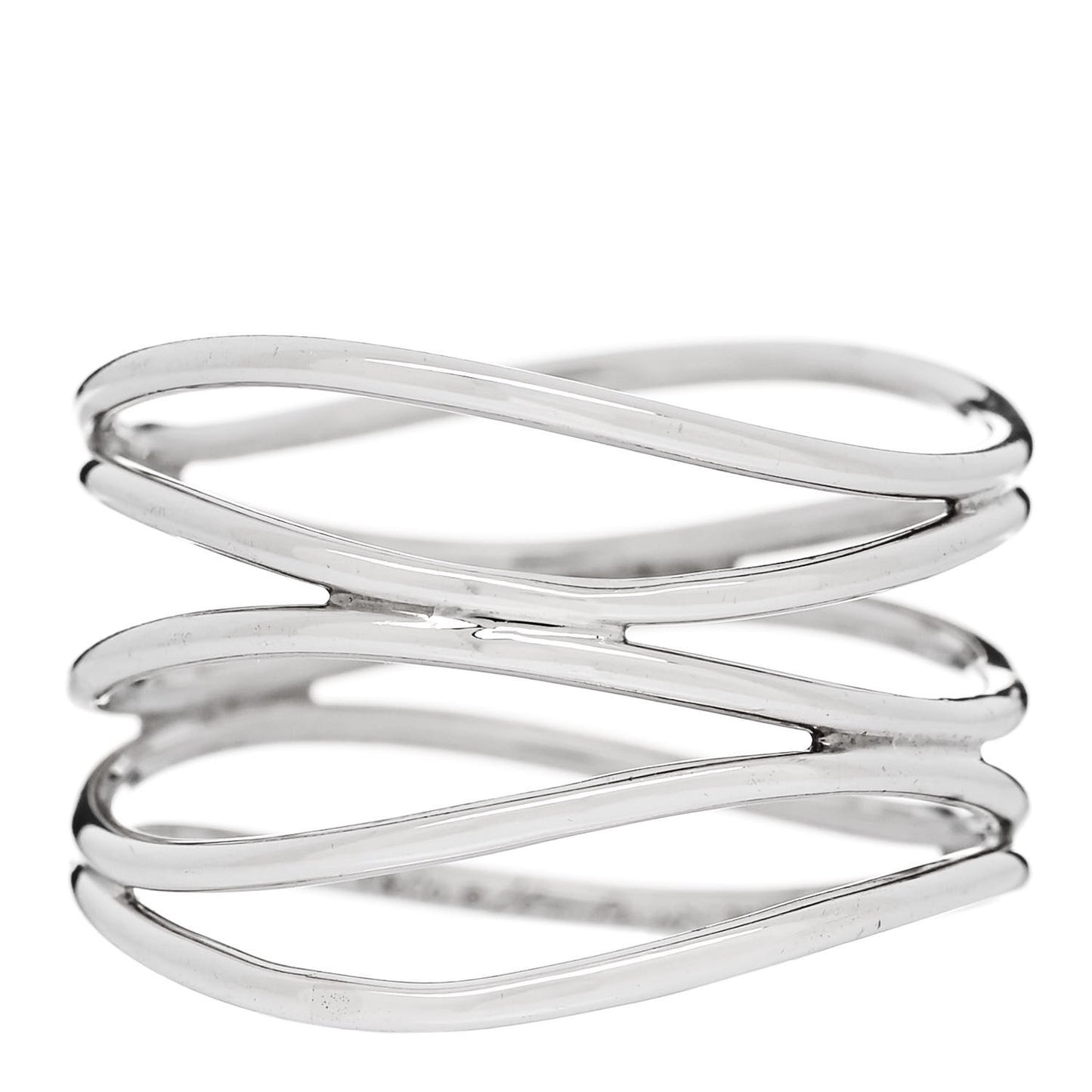 Sterling Silver Elsa Peretti 5 Row Wave Ring 61 9.5