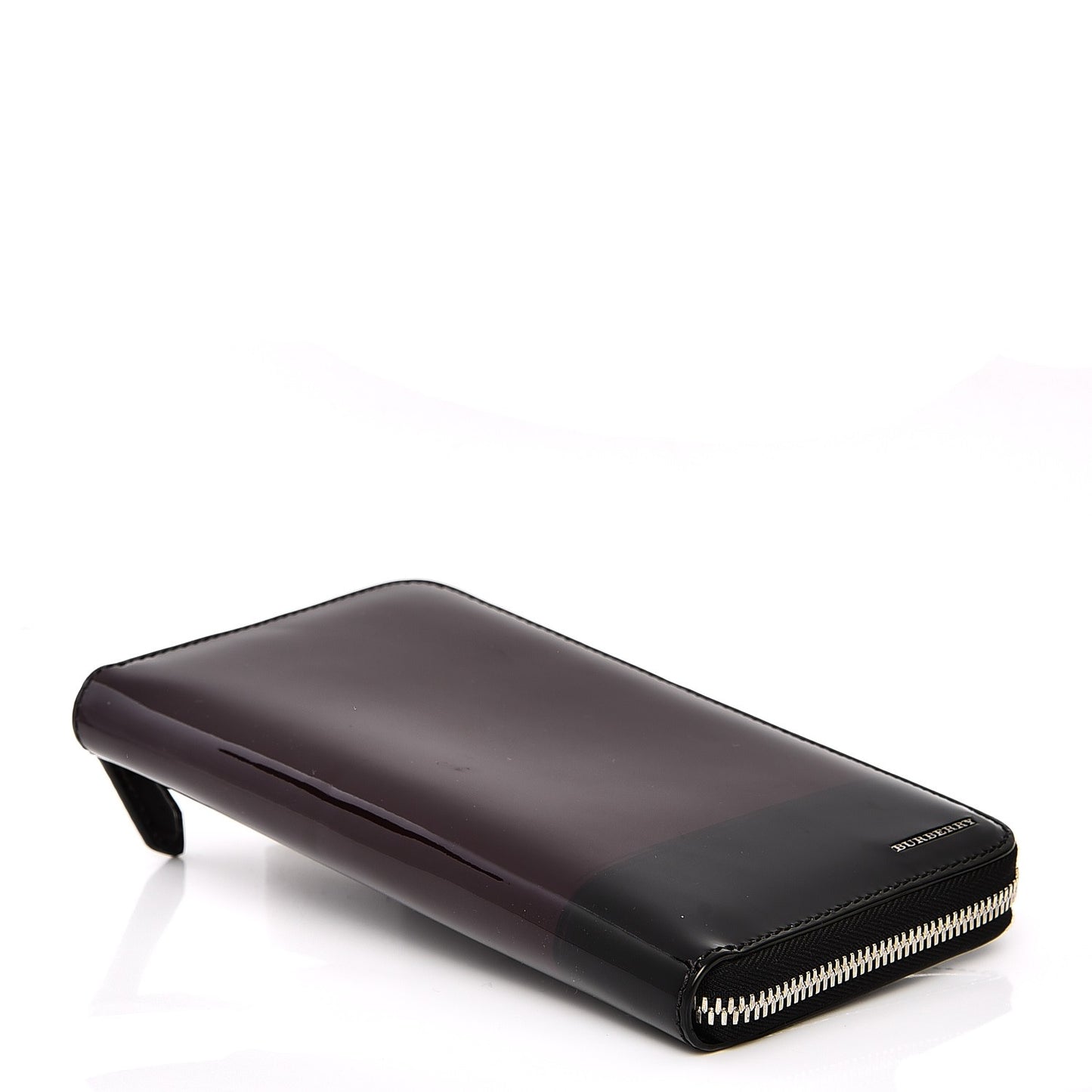 Patent Renfrew Zip Around Wallet Plum