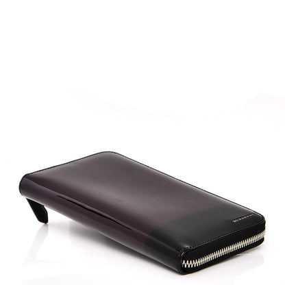 Burberry Patent Renfrew Zip Around Wallet Plum 4 of 9
