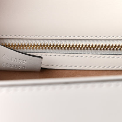Gucci Calfskin Small Sylvie Shoulder Bag Off White 9 of 10