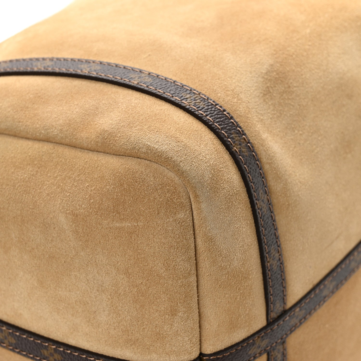 Louis Vuitton Suede Monogram Express MM Hazelnut 8 of 11