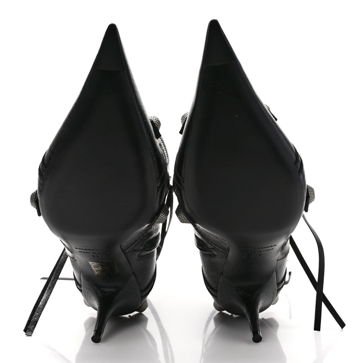 Agneau Arena Cagole 70mm Ankle Boots 39 Black