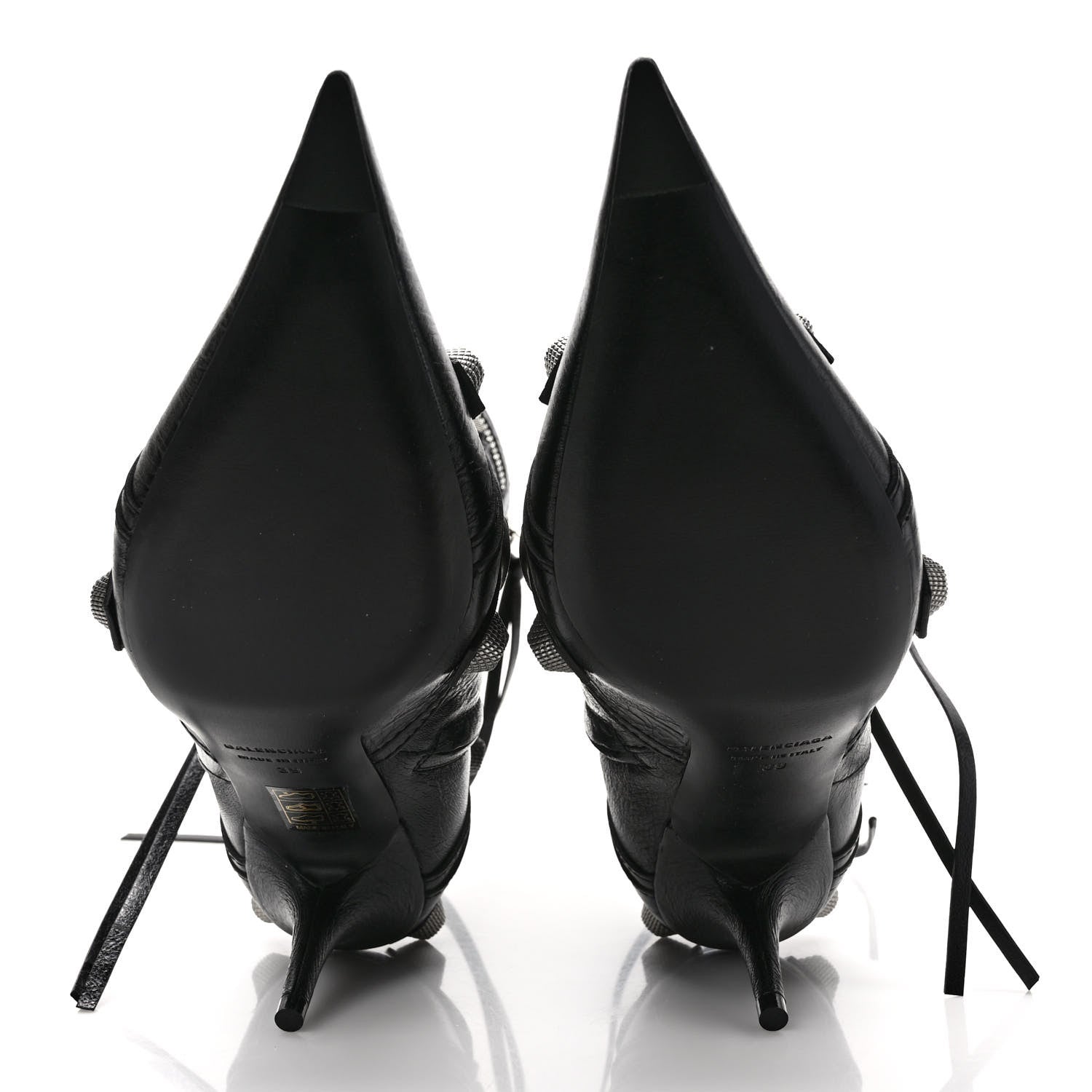 Balenciaga Agneau Arena Cagole 70mm Ankle Boots 39 Black 5 of 9