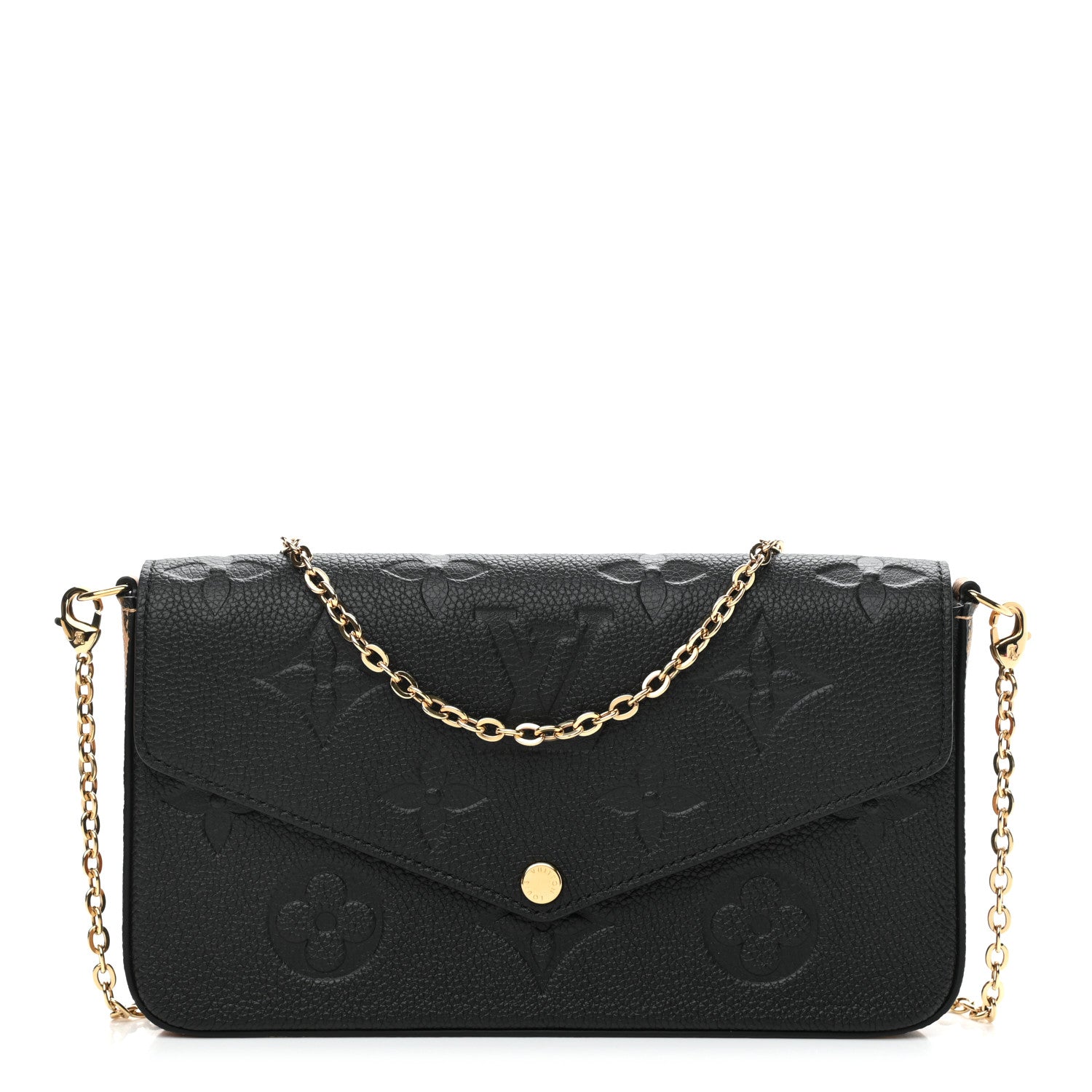 Louis Vuitton Empreinte Monogram Giant Wild At Heart Felicie Pochette Black 4 of 10