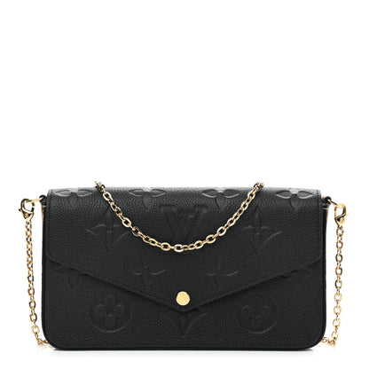 Louis Vuitton Empreinte Monogram Giant Wild At Heart Felicie Pochette Black 4 of 10