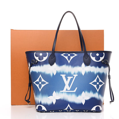 Louis Vuitton Monogram Escale Neverfull MM Blue 11 of 11