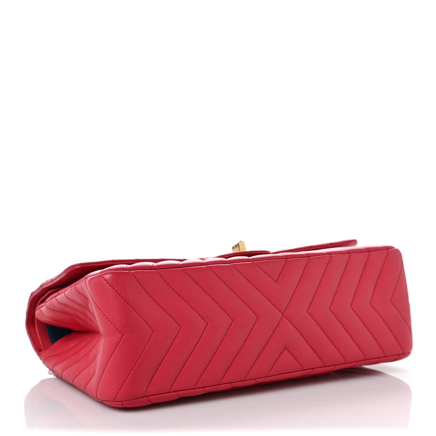 Chanel Sheepskin Chevron Quilted 2.55 Reissue 226 Flap Dark Pink 4 of 12