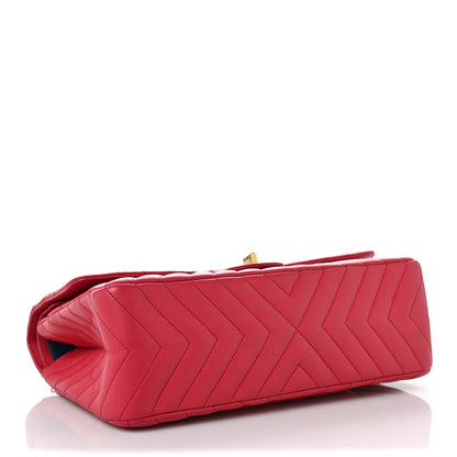 Chanel Sheepskin Chevron Quilted 2.55 Reissue 226 Flap Dark Pink 4 of 12