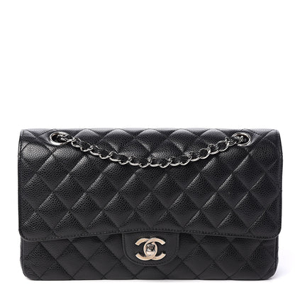 Chanel Caviar Quilted Medium Double Flap Black 1 of 12