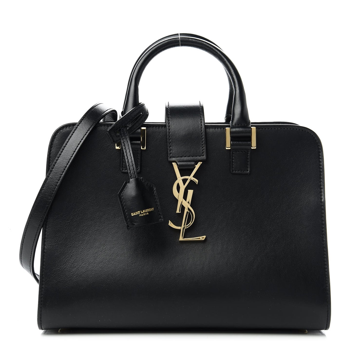 Calfskin Monogram Baby Cabas Black