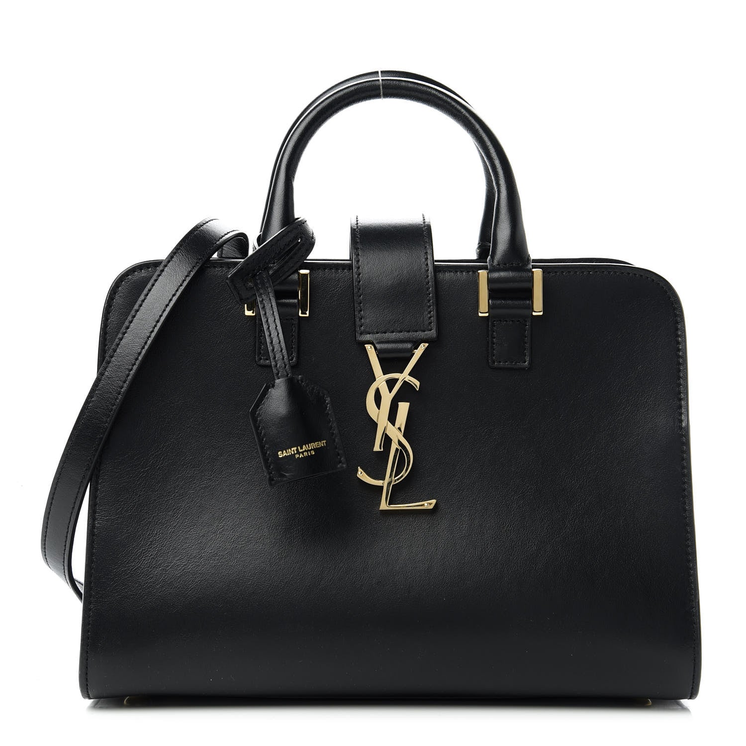 Saint Laurent Calfskin Monogram Baby Cabas Black 1 of 10