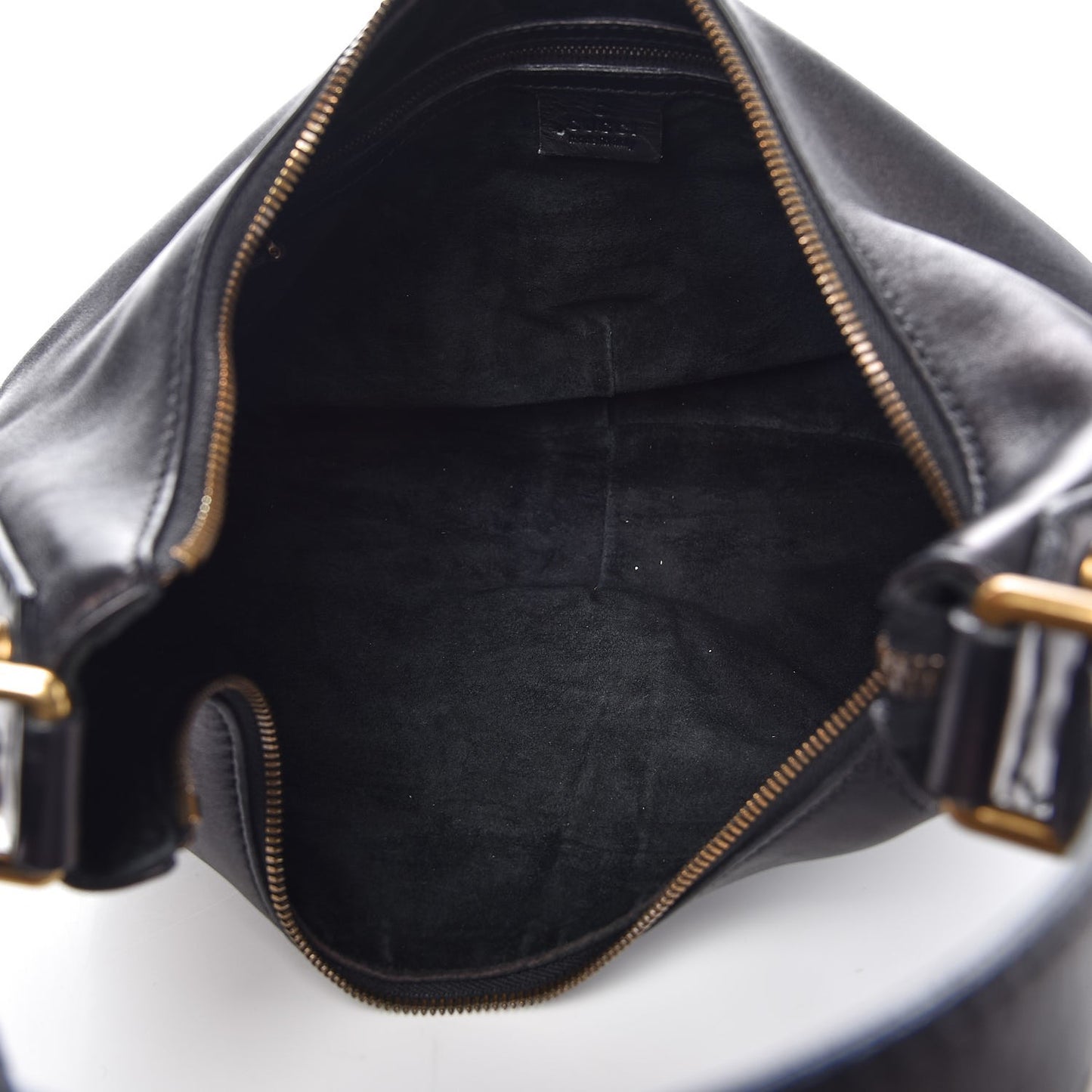 Calfskin GG Reins Hobo Black