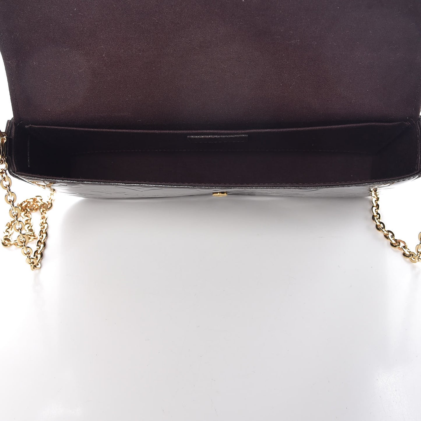 Vernis Pochette Felicie Chain Wallet Amarante