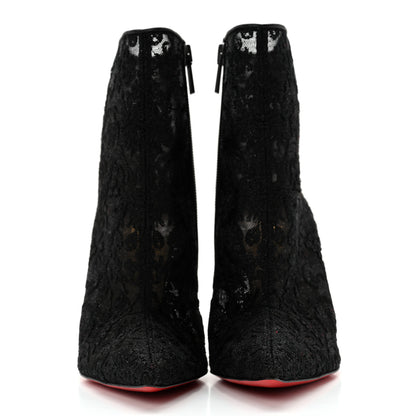 Christian Louboutin Lace Gipsybootie 100 Ankle Boots 35.5 Black 2 of 8