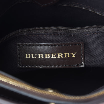 Burberry Haymarket Check Small Northfield Tote Chocolate 9 of 12