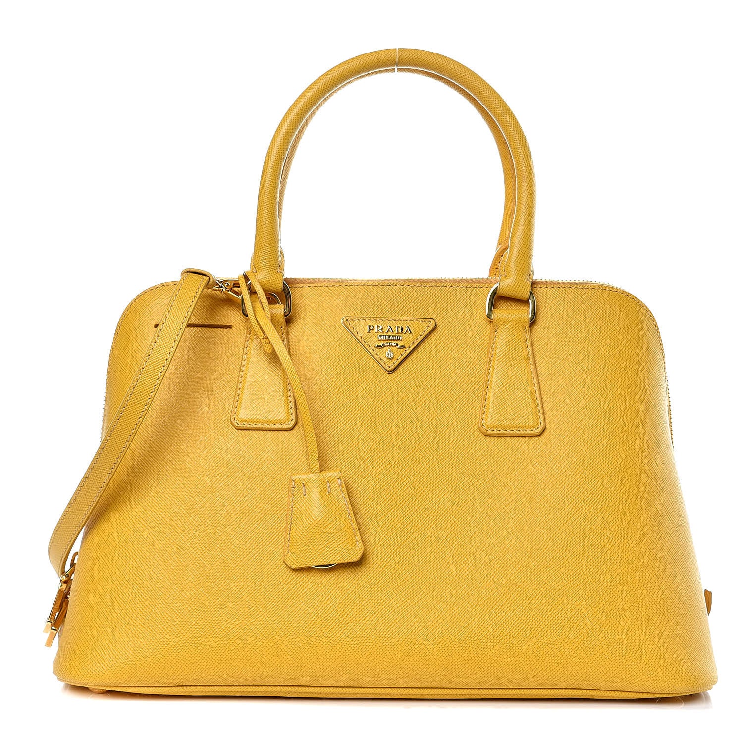 Prada Saffiano Lux Medium Promenade Tote Mimosa 1 of 8