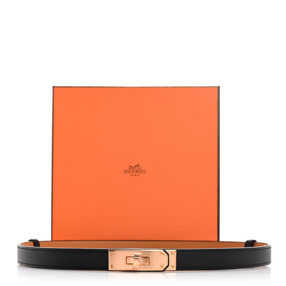 Hermes Epsom Kelly Belt Black 5 of 5