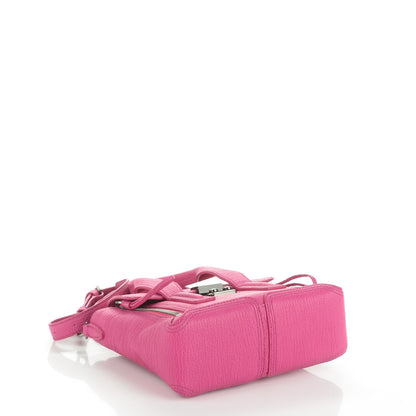 3.1 Phillip Lim 3.1 Textured Calfskin Mini Pashli Satchel Bright Fuchsia 4 of 7