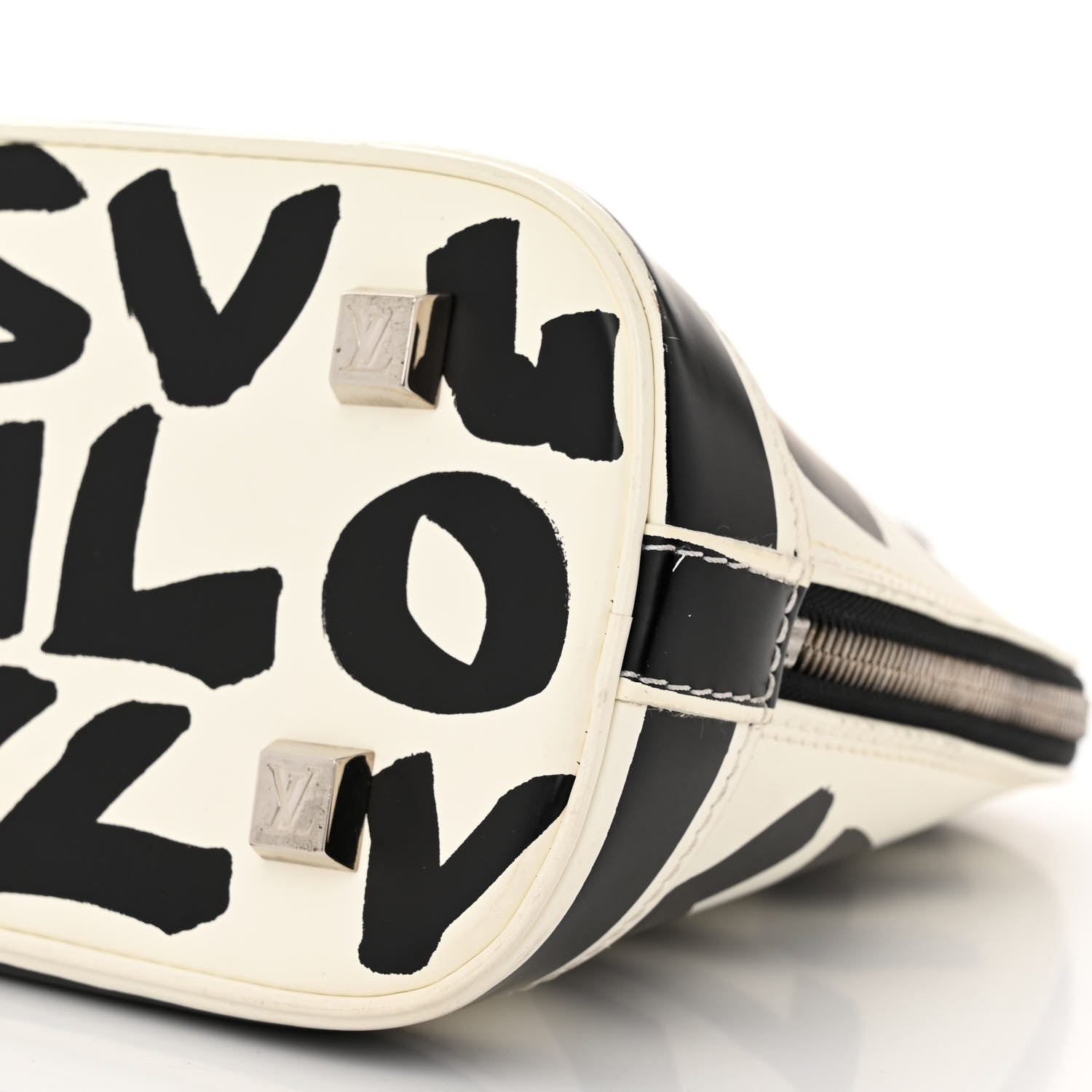 Louis Vuitton Graffiti Alma MM Black 9 of 10