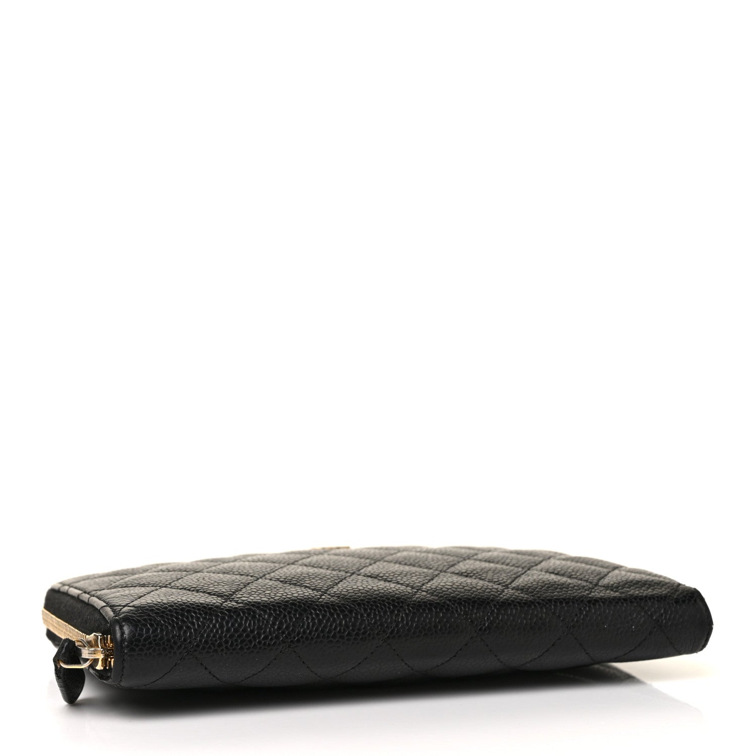 Chanel Caviar Quilted Large Zip Around Organizer Wallet Black 4 of 9