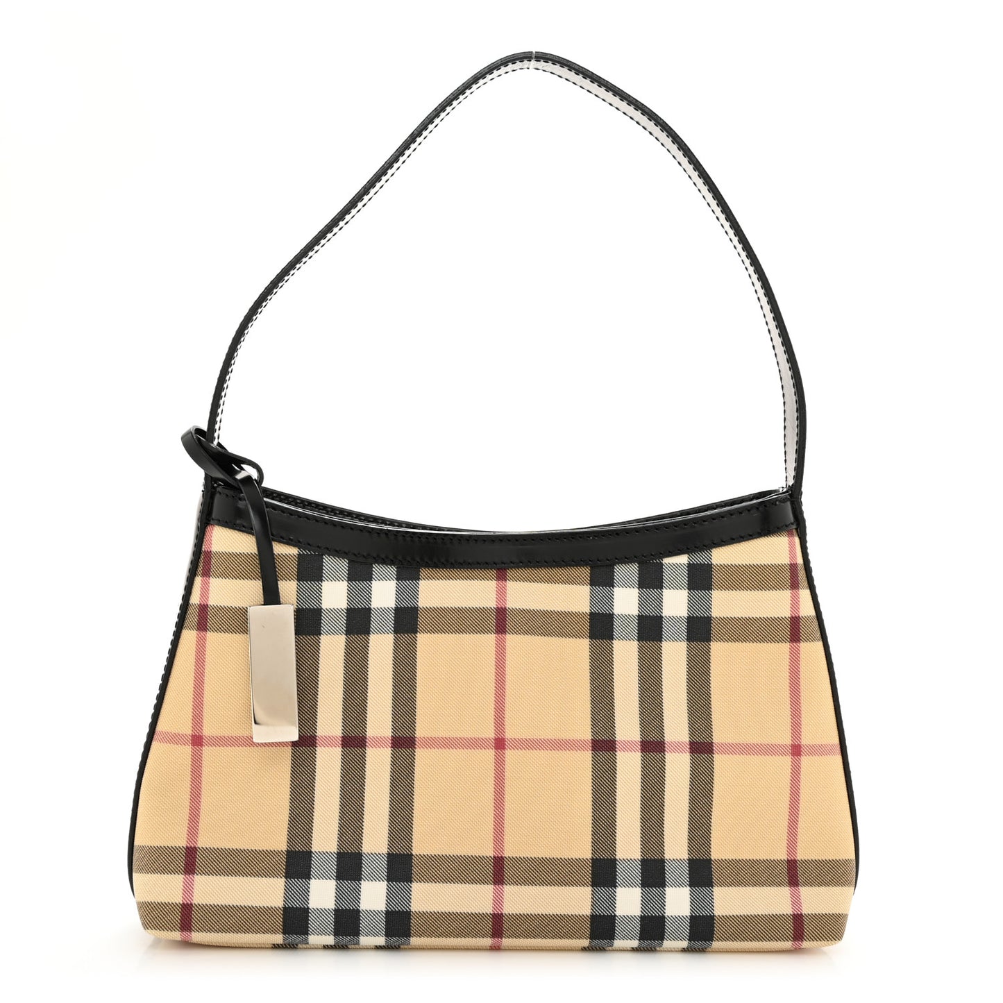 House Check Shoulder Bag Black