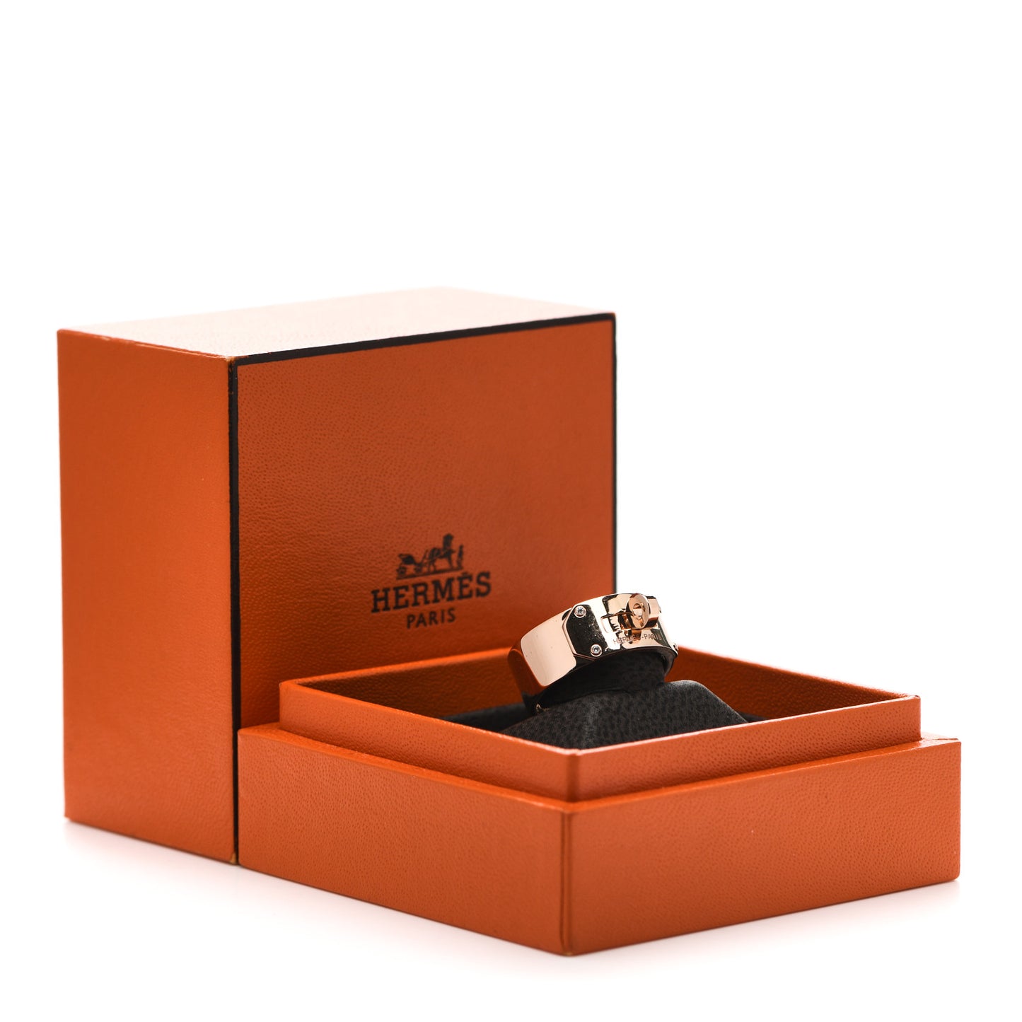 18K Rose Gold Diamond GM Kelly Ring 54 6.75