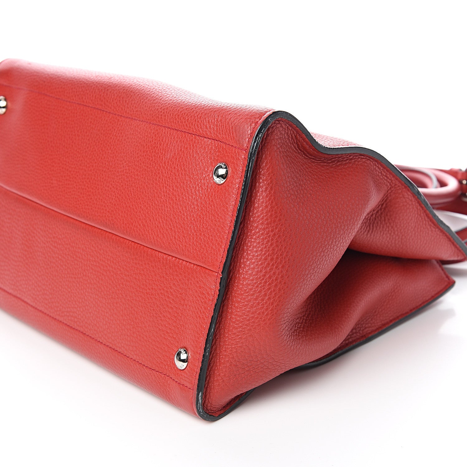 Prada Vitello Daino Shopping Tote Rosso 9 of 12