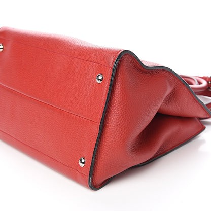 Prada Vitello Daino Shopping Tote Rosso 9 of 12
