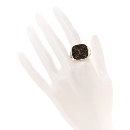 Louis Vuitton Monogram Lock Signet Ring M Silver 2 of 7