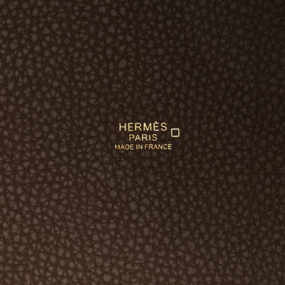 Hermes Taurillon Clemence Matte Alligator Picotin Lock Touch 18 PM Etoupe 6 of 13