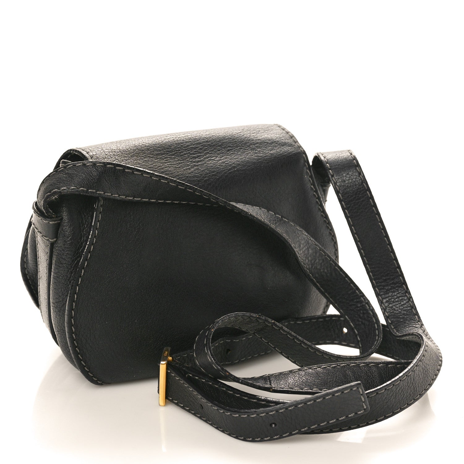 Chloe Calfskin Mini Marcie Round Crossbody Bag Black 3 of 18