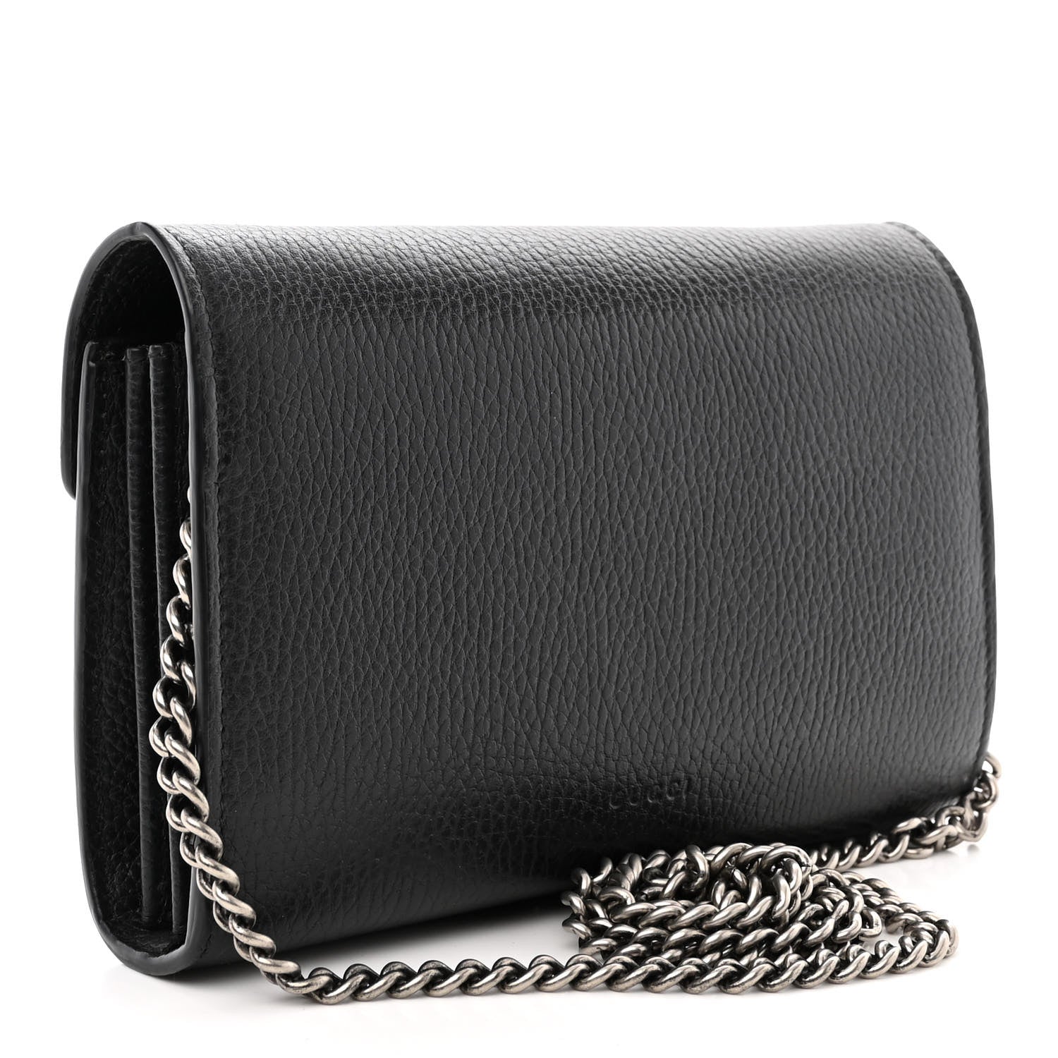 Gucci Calfskin Mini Dionysus Chain Wallet Black 3 of 13