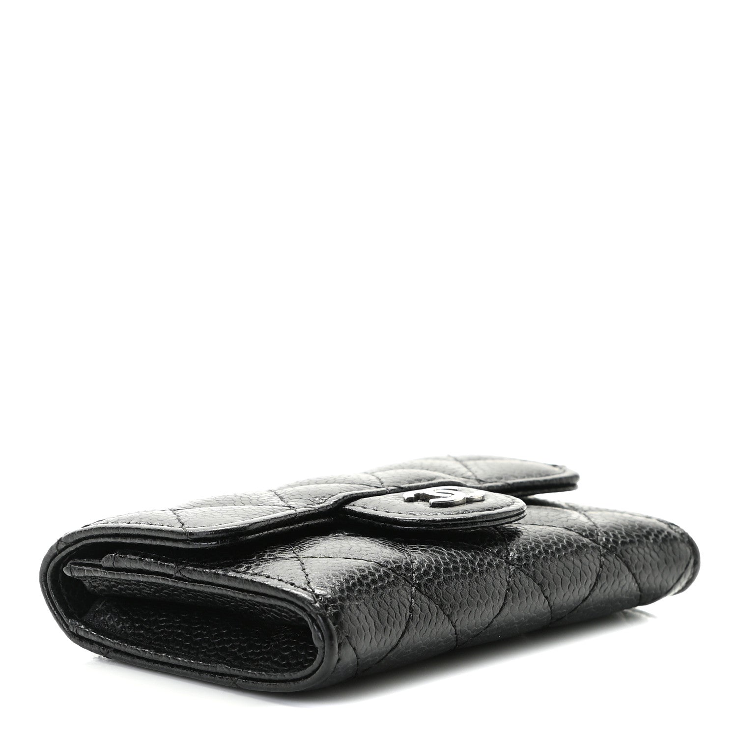 Chanel Caviar Quilted Flap Card Holder Black 3 of 8
