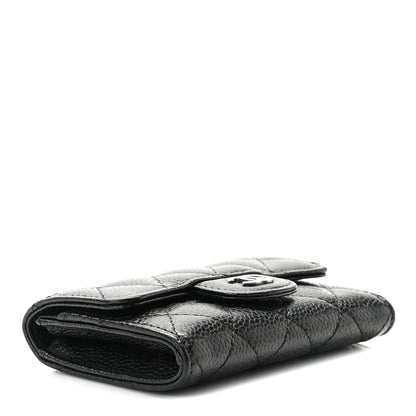 Chanel Caviar Quilted Flap Card Holder Black 3 of 8