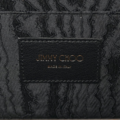 Jimmy Choo Velvet Crystal Celeste Logo Clutch Blue 6 of 7