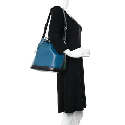 Louis Vuitton Epi Tri-Color Petit Noe Cyan 2 of 12