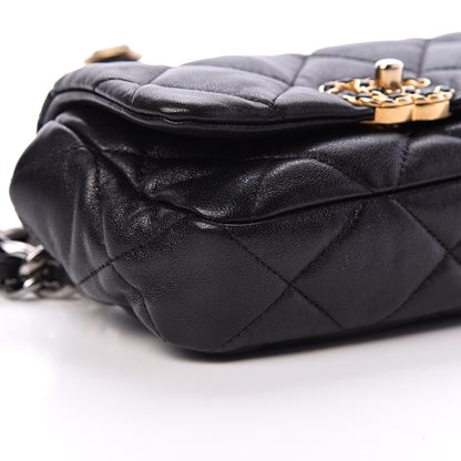 Chanel Lambskin Quilted Chanel 19 Waist Bag Black 8 of 9