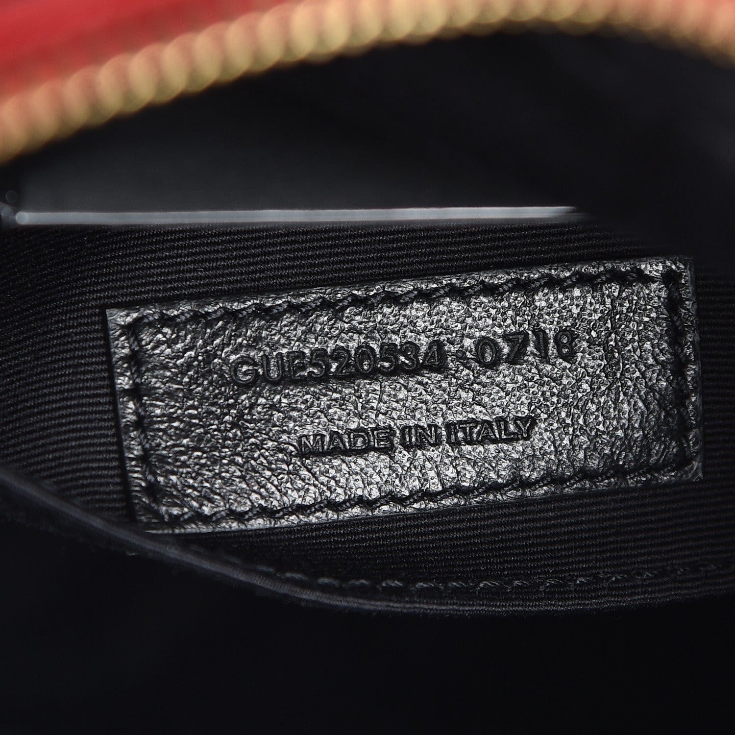 Saint Laurent Calfskin Matelasse Monogram Lou Camera Bag Red 9 of 10