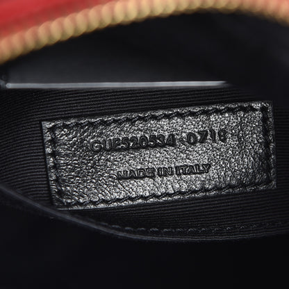Saint Laurent Calfskin Matelasse Monogram Lou Camera Bag Red 9 of 10