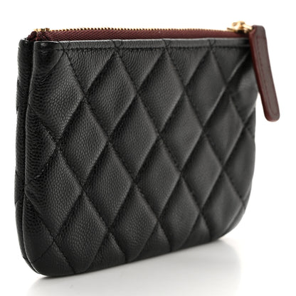 Chanel Caviar Quilted Small Cosmetic Case Black 3 of 7
