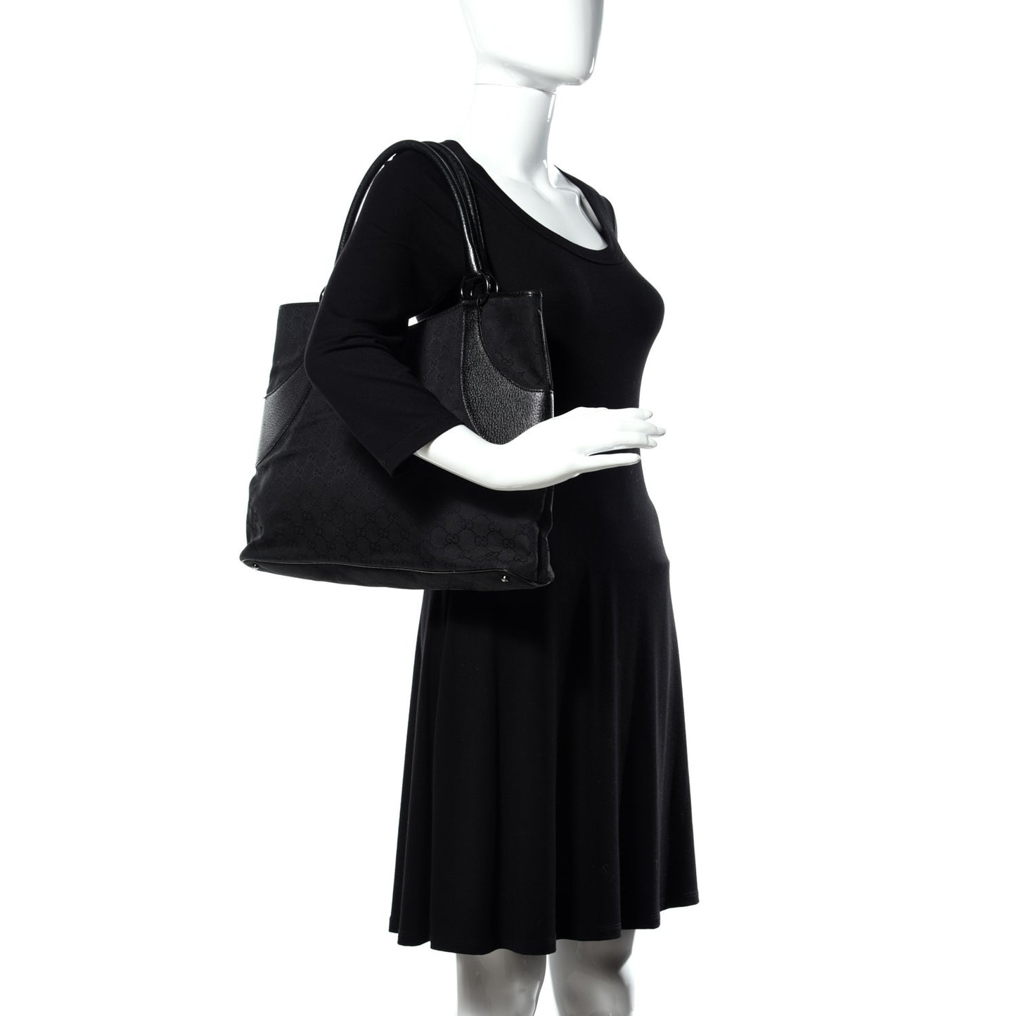 Monogram Signature GG Tote Black