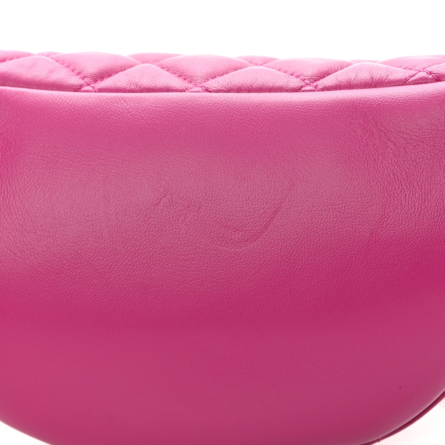 Nappa Quilted Medusa Belt Bag Pink