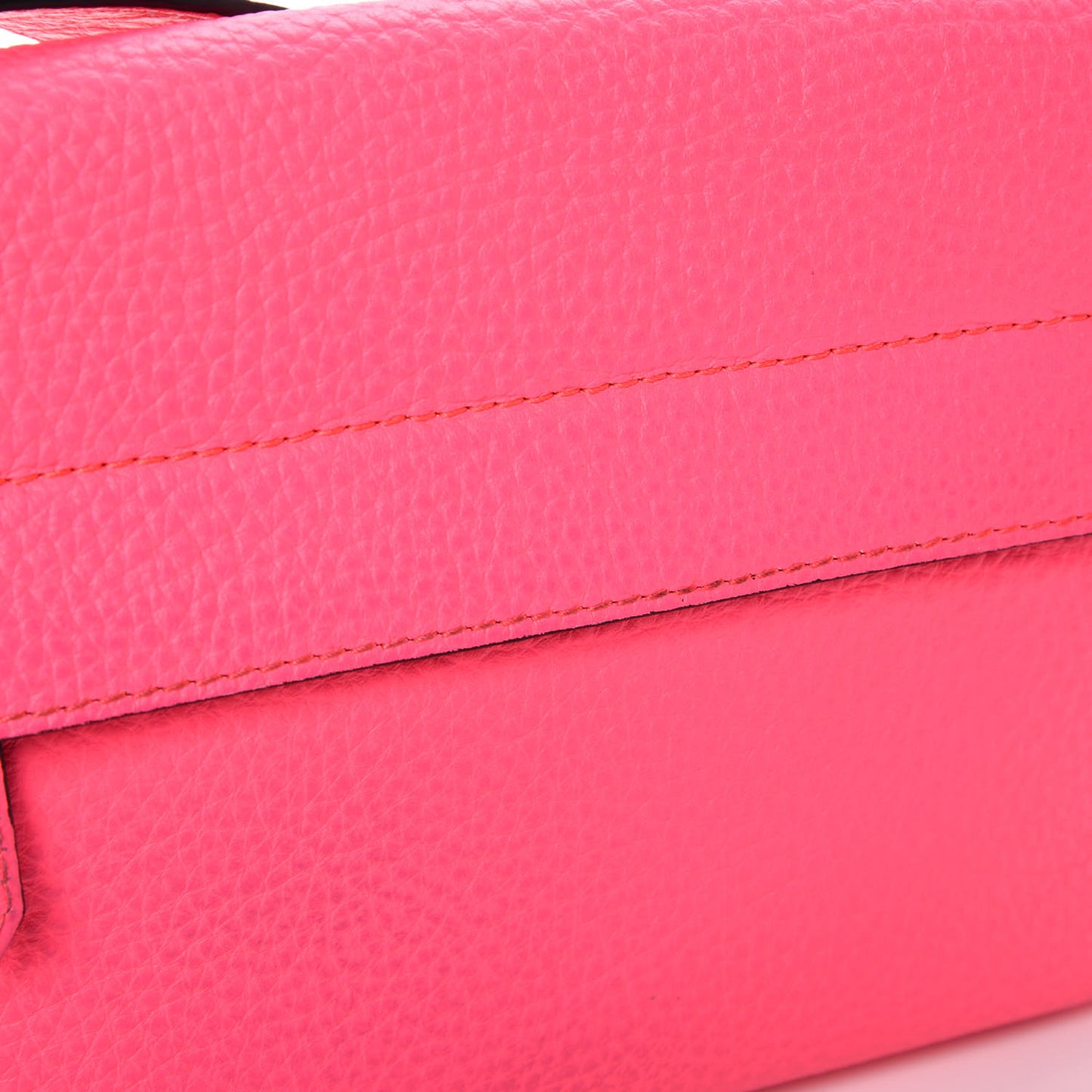 Calfskin Smooth Grain Small Burleigh Crossbody Bag Neon Pink