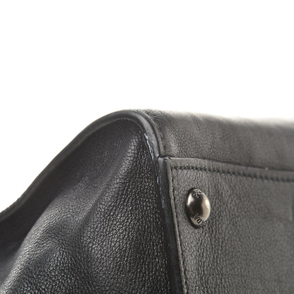 Prada Glace Calf Small Twin Pocket Tote Black 10 of 25