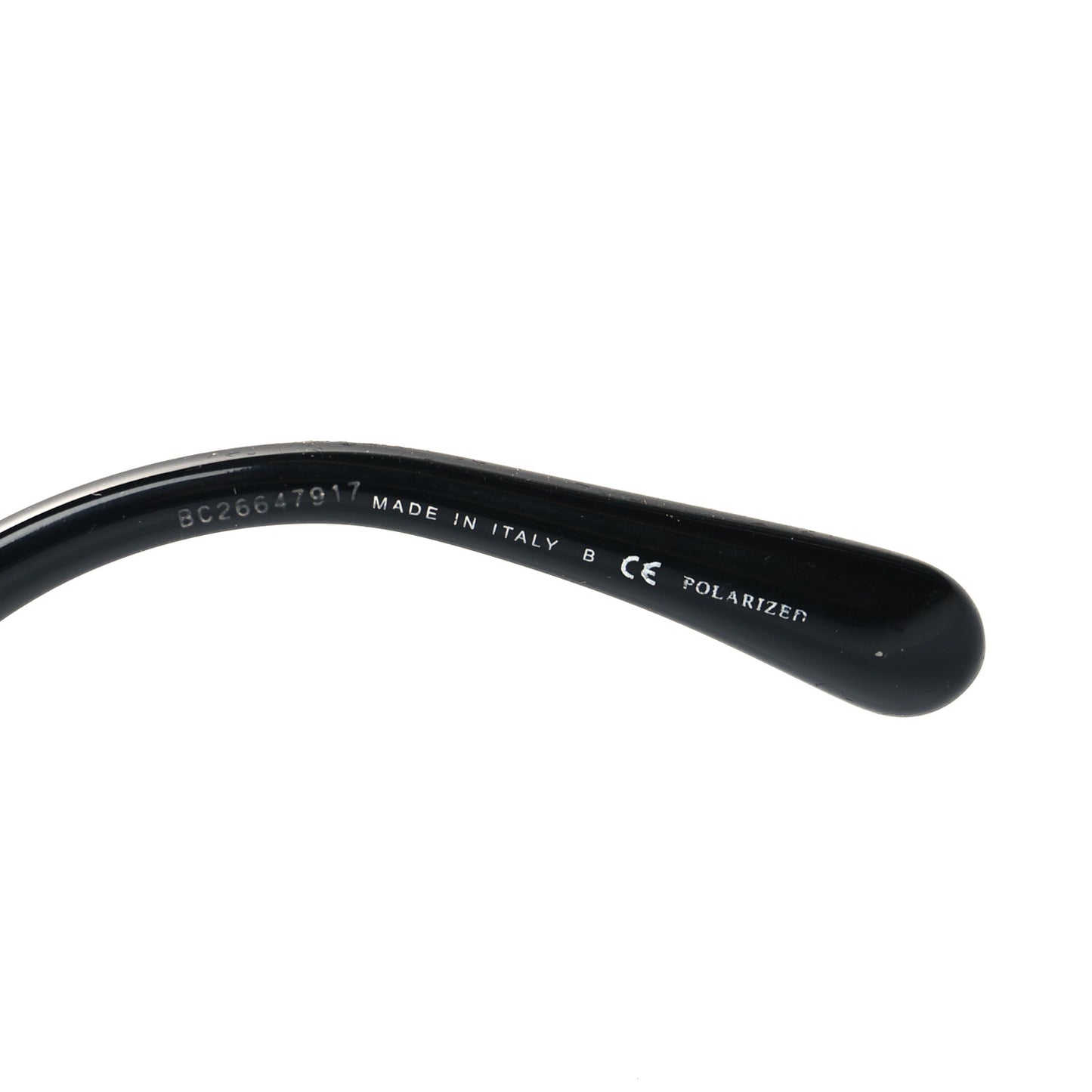 Acetate Strass Polarized Square Sunglasses 5422-B Black