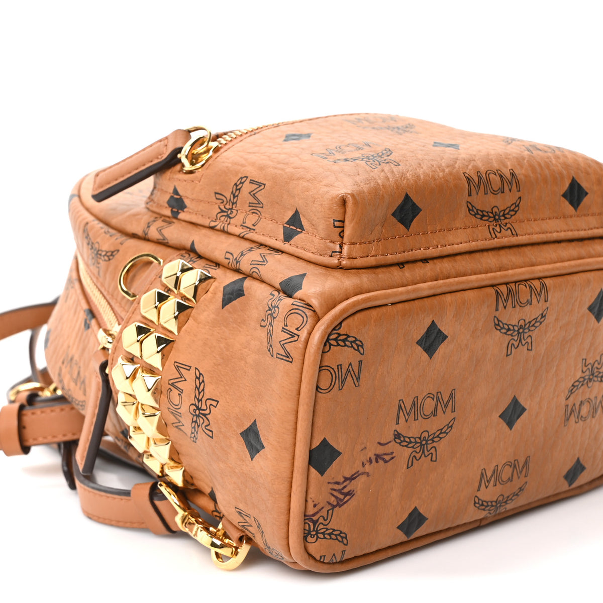 Visetos Side Stud X-Mini Stark Backpack Cognac